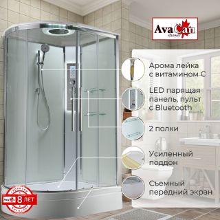 Душевая кабина EM3912RLEDT прозрачная